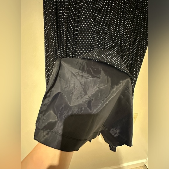 Vintage polka dot pleated maxi skirt - Picture 3 of 5